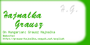 hajnalka grausz business card